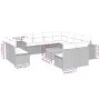 12-teiliges Gartensofa-Set mit grauen synthetischen Rattankissen von , Gartensets - Ref: Foro24-3257838, Preis: 755,14 €, Rab...