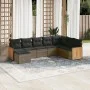 8-piece garden sofa set and gray synthetic rattan cushions by , Garden sets - Ref: Foro24-3260331, Price: 503,76 €, Discount: %