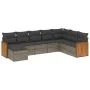 8-piece garden sofa set and gray synthetic rattan cushions by , Garden sets - Ref: Foro24-3260331, Price: 503,76 €, Discount: %