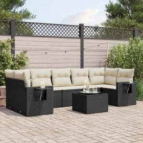 8-piece garden sofa set and black synthetic rattan cushions by , Garden sets - Ref: Foro24-3252273, Price: 500,50 €, Discount: %