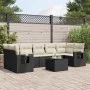 8-piece garden sofa set and black synthetic rattan cushions by , Garden sets - Ref: Foro24-3252273, Price: 500,50 €, Discount: %