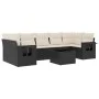 8-piece garden sofa set and black synthetic rattan cushions by , Garden sets - Ref: Foro24-3252273, Price: 500,50 €, Discount: %