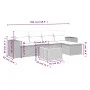 6-piece garden furniture set and gray synthetic rattan cushions by , Garden sets - Ref: Foro24-3257754, Price: 363,53 €, Disc...