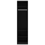Armario de madera contrachapada negro 50x50x200 cm de vidaXL, Armarios roperos - Ref: Foro24-800235, Precio: 123,52 €, Descue...