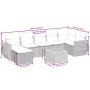 8-piece garden sofa set and gray synthetic rattan cushions by , Garden sets - Ref: Foro24-3257446, Price: 489,77 €, Discount: %