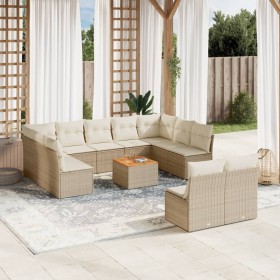 12-piece garden sofa set and brown synthetic rattan cushions by , Garden sets - Ref: Foro24-3223888, Price: 691,67 €, Discoun...