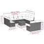 12-piece garden sofa set and brown synthetic rattan cushions by , Garden sets - Ref: Foro24-3223888, Price: 733,19 €, Discoun...