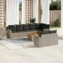 Set de muebles de jardín 9 pzas y cojines ratán sintético gris de , Conjuntos de jardín - Ref: Foro24-3224212, Precio: 559,17...