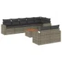 9-piece garden furniture set and gray synthetic rattan cushions by , Garden sets - Ref: Foro24-3224212, Price: 559,66 €, Disc...