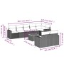 9-piece garden furniture set and gray synthetic rattan cushions by , Garden sets - Ref: Foro24-3224212, Price: 549,57 €, Disc...