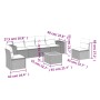 7-piece garden dining set and black synthetic rattan cushions by , Garden sets - Ref: Foro24-3225391, Price: 372,81 €, Discou...