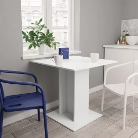 Esstisch aus weißem Sperrholz, 80x80x75 cm von vidaXL, Küchen- und Esstische - Ref: Foro24-800252, Preis: 67,01 €, Rabatt: %