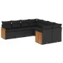 Set de sofás de jardín 8 piezas y cojines ratán sintético negro de , Conjuntos de jardín - Ref: Foro24-3260634, Precio: 525,7...