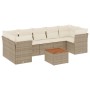 Garden sofa set with beige cushions 8 pcs PE rattan by , Garden sets - Ref: Foro24-3223510, Price: 516,63 €, Discount: %