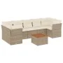 Garden sofa set with beige cushions 8 pcs PE rattan by , Garden sets - Ref: Foro24-3223510, Price: 548,59 €, Discount: %