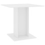 White plywood dining table 80x80x75 cm by vidaXL, Kitchen and dining tables - Ref: Foro24-800252, Price: 67,76 €, Discount: %