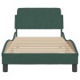Bettgestell aus dunkelgrünem Samt mit Kopfteil 90x200 cm von , Betten und Lattenroste - Ref: Foro24-373115, Preis: 103,79 €, ...