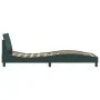 Dark green velvet bed frame with headboard 90x200 cm by , Beds and slatted bases - Ref: Foro24-373115, Price: 110,96 €, Disco...