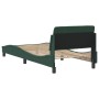Bettgestell aus dunkelgrünem Samt mit Kopfteil 90x200 cm von , Betten und Lattenroste - Ref: Foro24-373115, Preis: 103,79 €, ...