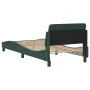 Dark green velvet bed frame with headboard 90x200 cm by , Beds and slatted bases - Ref: Foro24-373115, Price: 110,96 €, Disco...