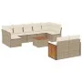 Garden sofa set with beige cushions 10 pieces synthetic rattan by , Garden sets - Ref: Foro24-3260378, Price: 689,13 €, Disco...