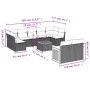 Garden sofa set with beige cushions 10 pieces synthetic rattan by , Garden sets - Ref: Foro24-3260378, Price: 689,13 €, Disco...