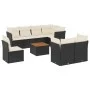 Set de sofás de jardín 8 piezas y cojines ratán sintético negro de , Conjuntos de jardín - Ref: Foro24-3223739, Precio: 549,6...