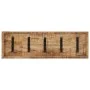 Wall coat rack with 5 hooks solid mango wood by , Hat and coat racks - Ref: Foro24-358953, Price: 38,53 €, Discount: %