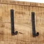 Wall coat rack with 5 hooks solid mango wood by , Hat and coat racks - Ref: Foro24-358953, Price: 38,53 €, Discount: %