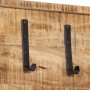 Wandgarderobe mit 5 Haken aus massivem Mangoholz von , Hut- und Garderobenständer - Ref: Foro24-358953, Preis: 39,19 €, Rabat...