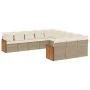 11-piece garden sofa set with beige synthetic rattan cushions by , Garden sets - Ref: Foro24-3260511, Price: 749,04 €, Discou...