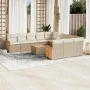 12-piece garden sofa set and brown synthetic rattan cushions by , Garden sets - Ref: Foro24-3260518, Price: 848,66 €, Discoun...