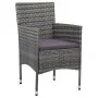 Garten-Esszimmerstühle, 2 Einheiten, graues synthetisches Rattan von vidaXL, Gartenstühle - Ref: Foro24-46180, Preis: 124,96 ...