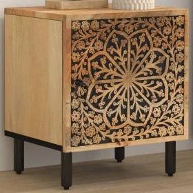 Solid mango wood bedside table 40x33x46 cm by , Nightstands - Ref: Foro24-358208, Price: 82,24 €, Discount: %