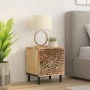 Mesita de noche de madera maciza de mango 40x33x46 cm de , Mesitas de noche - Ref: Foro24-358208, Precio: 82,16 €, Descuento: %