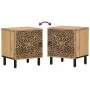 Mesita de noche de madera maciza de mango 40x33x46 cm de , Mesitas de noche - Ref: Foro24-358208, Precio: 82,16 €, Descuento: %
