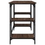 Schreibtisch aus eichenbraunem Metall und Holz, 140 x 50 x 75 cm von , Schreibtische - Ref: Foro24-845330, Preis: 91,58 €, Ra...