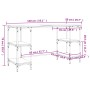 Schreibtisch aus eichenbraunem Metall und Holz, 140 x 50 x 75 cm von , Schreibtische - Ref: Foro24-845330, Preis: 91,58 €, Ra...