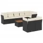 8-piece garden sofa set and black synthetic rattan cushions by , Garden sets - Ref: Foro24-3223732, Price: 551,74 €, Discount: %