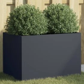 Anthracite cold rolled steel planter 62x40x39 cm by , Pots and planters - Ref: Foro24-841597, Price: 75,72 €, Discount: %