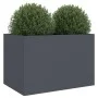 Pflanzgefäß aus kaltgewalztem Stahl in Anthrazit, 62 x 40 x 39 cm von , Töpfe und Pflanzgefäße - Ref: Foro24-841597, Preis: 7...