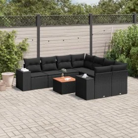 8-piece garden sofa set and black synthetic rattan cushions by , Garden sets - Ref: Foro24-3257700, Price: 587,91 €, Discount: %