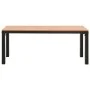 Gartenbank aus Stahl und WPC braun und schwarz 110 cm von , Gartenbänke - Ref: Foro24-317142, Preis: 83,08 €, Rabatt: %