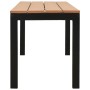 Gartenbank aus Stahl und WPC braun und schwarz 110 cm von , Gartenbänke - Ref: Foro24-317142, Preis: 99,00 €, Rabatt: %