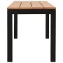Gartenbank aus Stahl und WPC braun und schwarz 110 cm von , Gartenbänke - Ref: Foro24-317142, Preis: 83,08 €, Rabatt: %