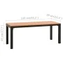 Gartenbank aus Stahl und WPC braun und schwarz 110 cm von , Gartenbänke - Ref: Foro24-317142, Preis: 83,08 €, Rabatt: %