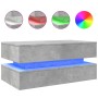 Coffee table with LED lights concrete gray 90x50x40 cm by , Coffee table - Ref: Foro24-839864, Price: 86,29 €, Discount: %