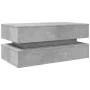 Couchtisch mit LED-Leuchten betongrau 90x50x40 cm von , Couchtisch - Ref: Foro24-839864, Preis: 94,31 €, Rabatt: %