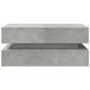 Coffee table with LED lights concrete gray 90x50x40 cm by , Coffee table - Ref: Foro24-839864, Price: 93,53 €, Discount: %