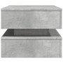 Coffee table with LED lights concrete gray 90x50x40 cm by , Coffee table - Ref: Foro24-839864, Price: 86,29 €, Discount: %